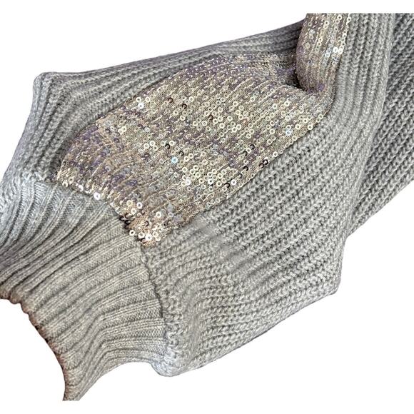 INC International Concepts X-Large Sweater Joggers Pants Sequins Pockets Gray - Picture 3 of 7